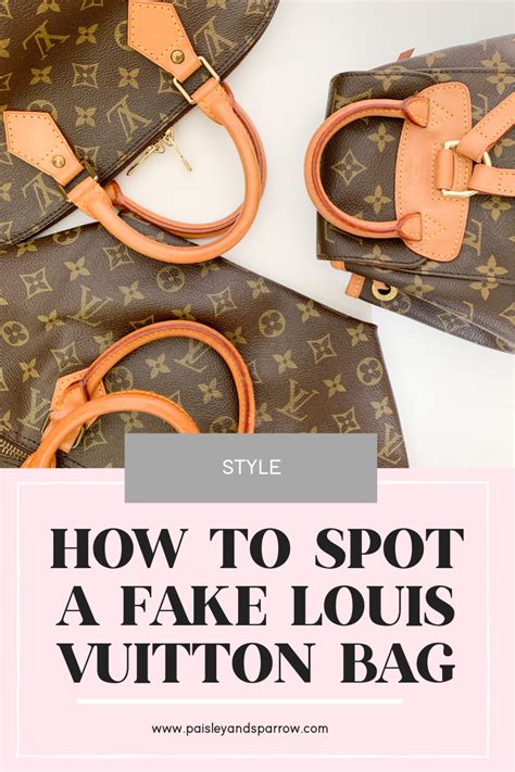 how to spot a Louis Vuitton bag